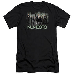 Numb3Rs Numbers Cast Men's Ultra-Soft 30/1 Cotton Slim Short-Sleeve T-Shirt