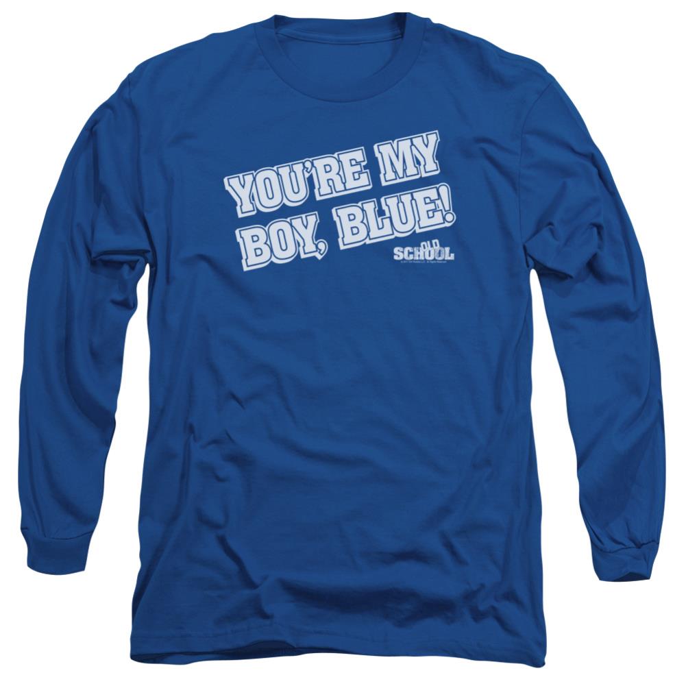 Old School My Boy Blue Men's 18/1 Cotton Long-Sleeve T-Shirt