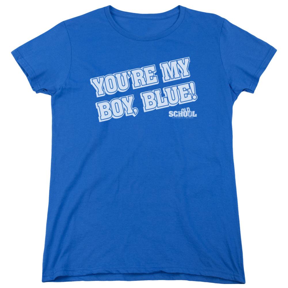 Old School My Boy Blue Women's 18/1 Cotton Short-Sleeve T-Shirt
