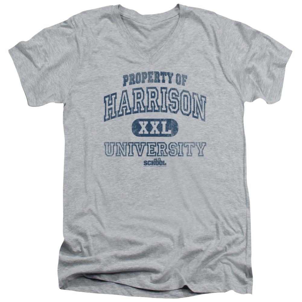 Old School Property Of Harrison Men's 30/1 Cotton Slim V-Neck T-Shirt