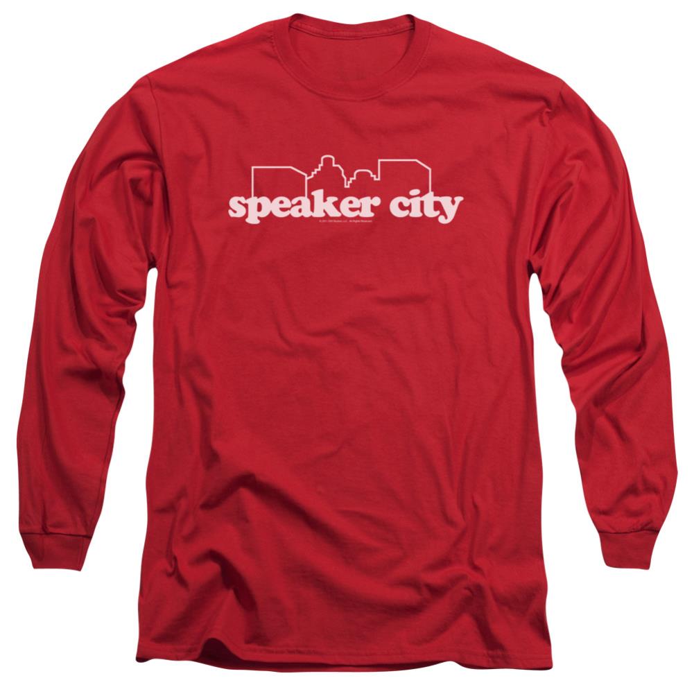 Old School Speaker City Logo Men's 18/1 Cotton Long-Sleeve T-Shirt
