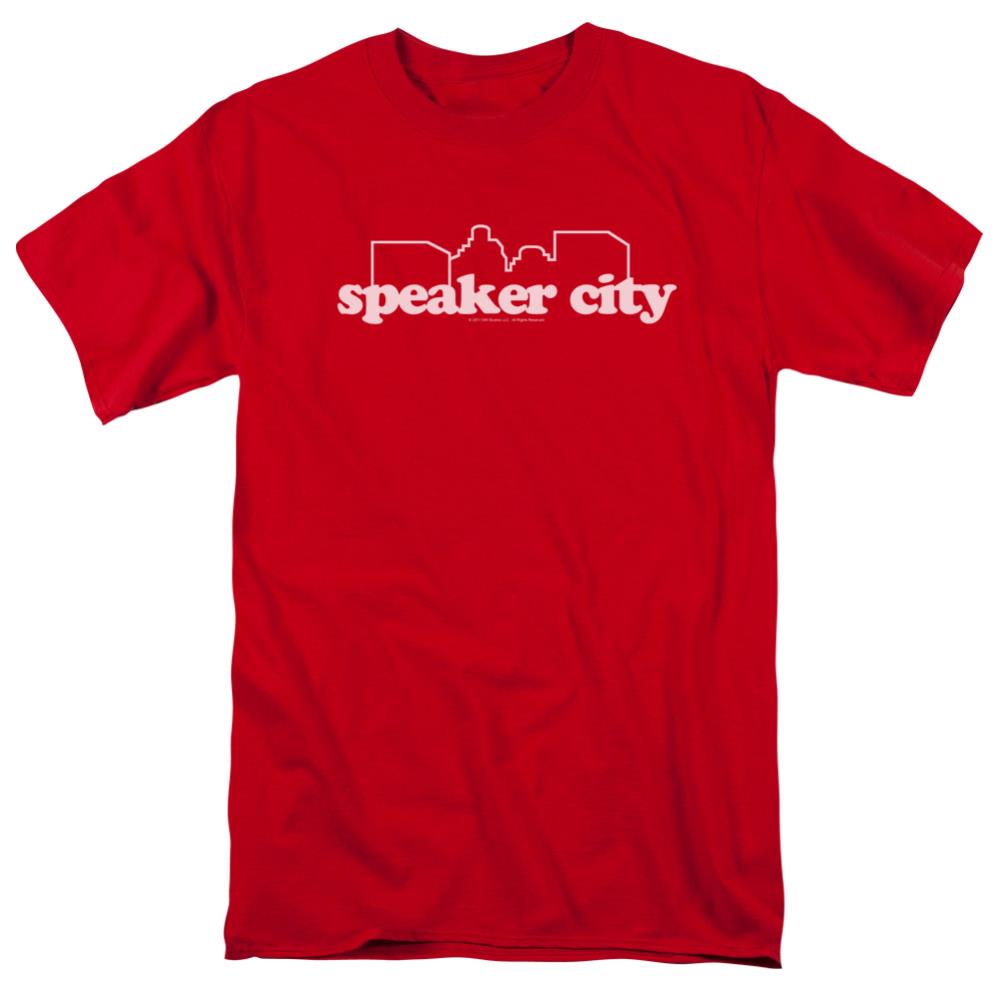 Old School Speaker City Logo Men's 18/1 Cotton Short-Sleeve T-Shirt