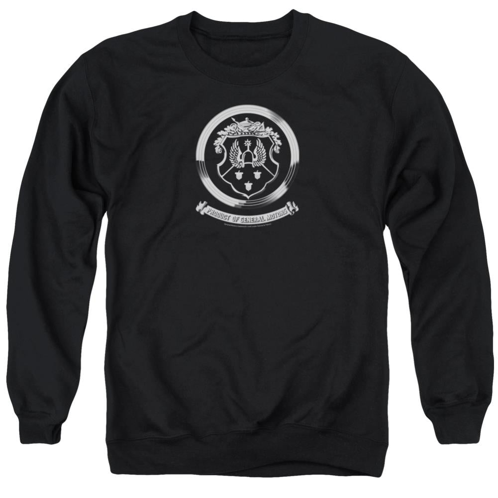 Oldsmobile 1930s Crest Emblem Men's Crewneck 50 50 Poly Long-Sleeve T-Shirt