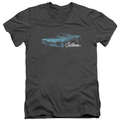 Oldsmobile 68 Cutlass Men's 30/1 Cotton Slim V-Neck T-Shirt