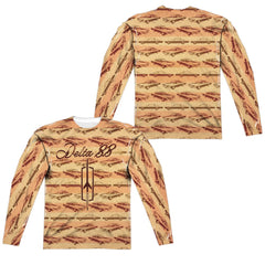 Oldsmobile Delta 88 (Front/Back Print) Men's Regular Fit Polyester Long-Sleeve T-Shirt