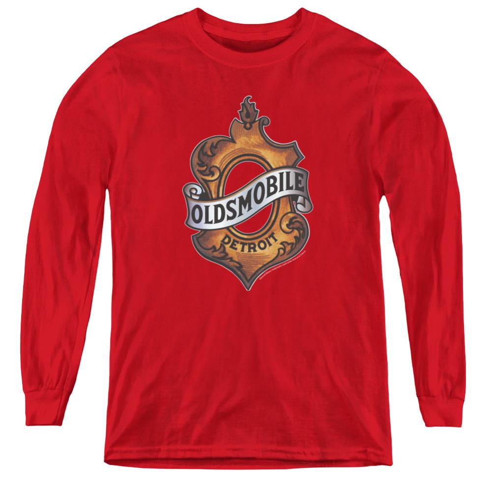 Oldsmobile Detroit Emblem Youth Long-Sleeve T-Shirt