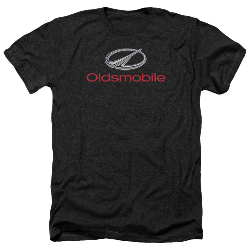 Oldsmobile Modern Logo Men's 30/1 Heather 60 40 Poly Short-Sleeve T-Shirt