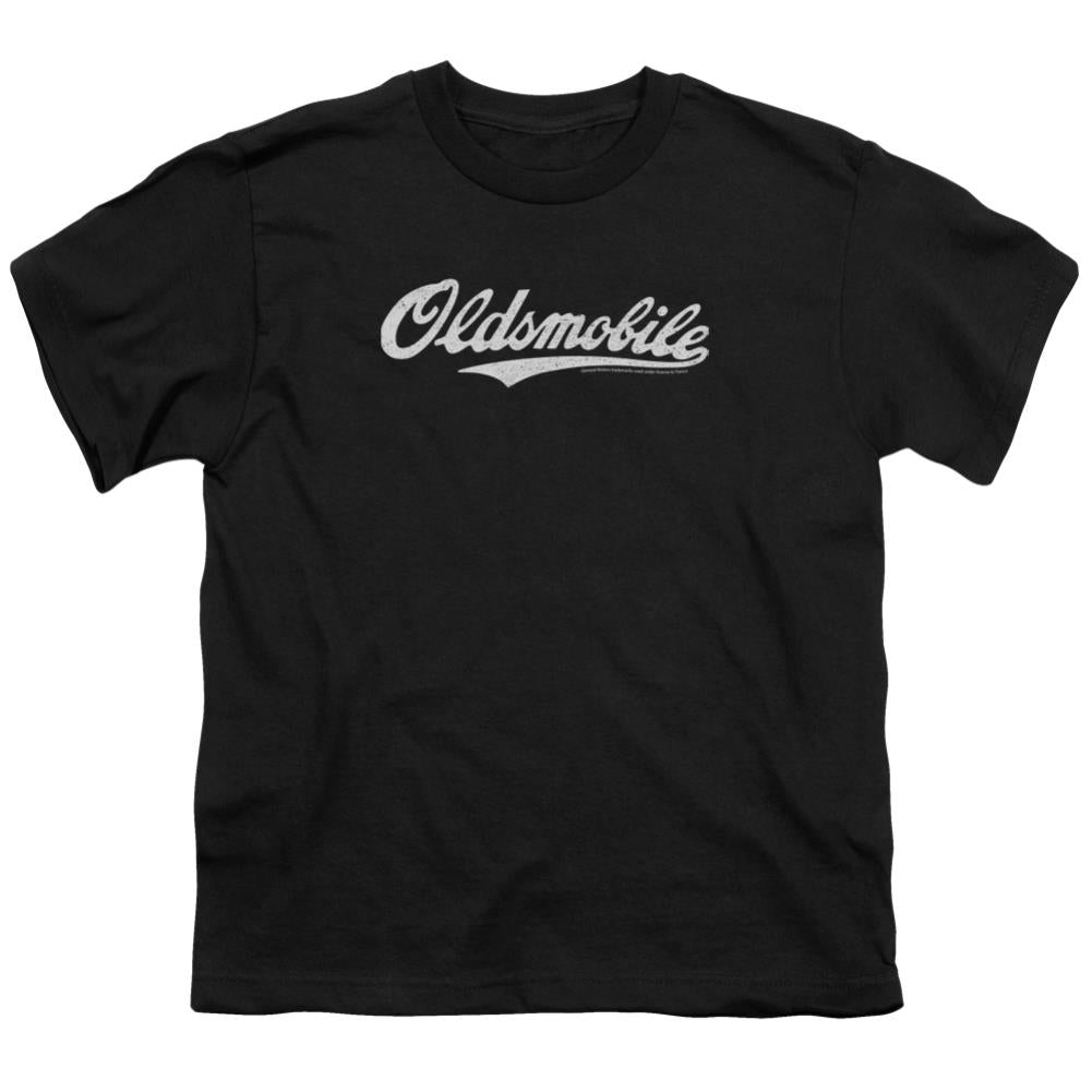 Oldsmobile Oldsmobile Cursive Logo Youth 18/1 100% Cotton Short-Sleeve T-Shirt