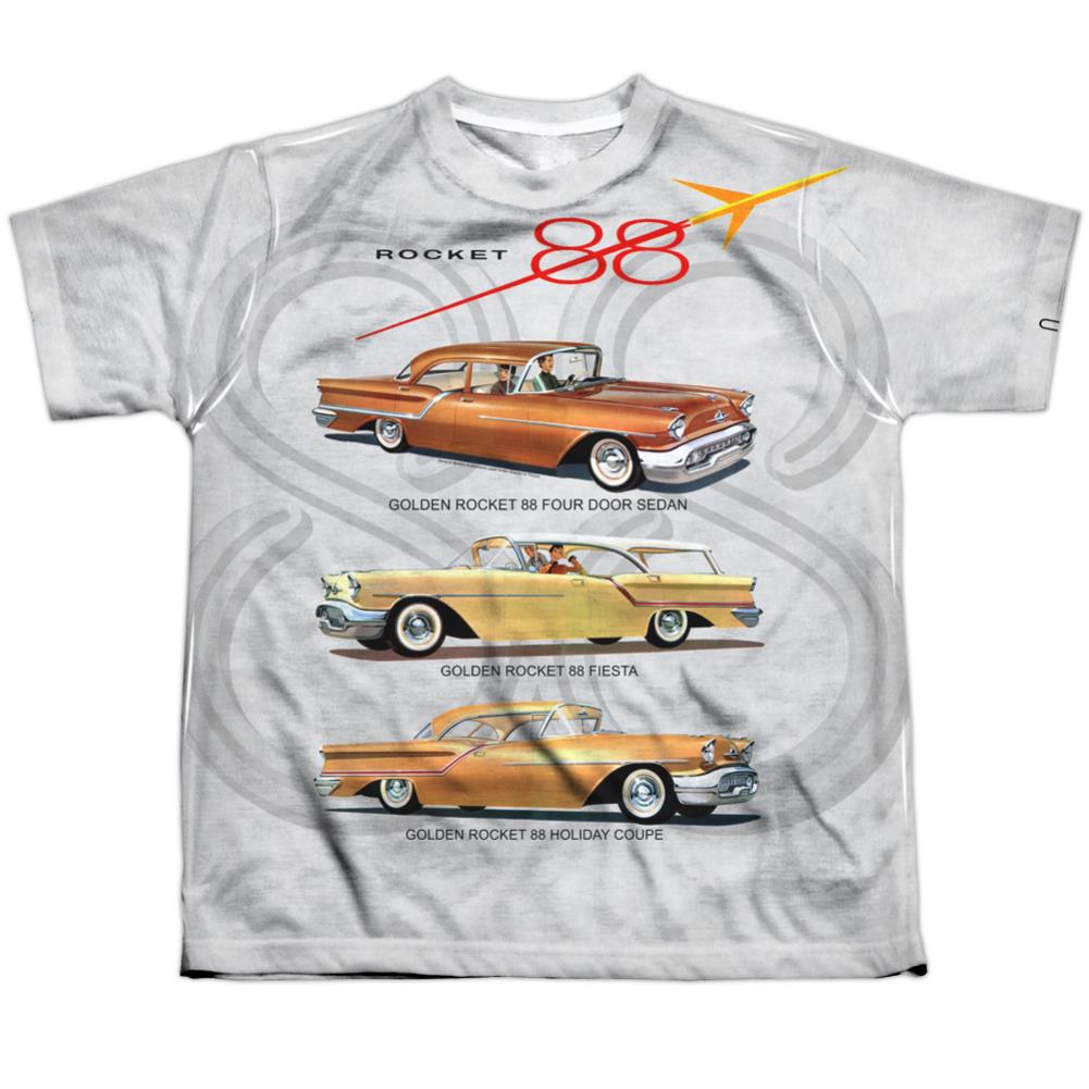 Oldsmobile Rocket Line Youth Regular Fit Poly Short-Sleeve T-Shirt