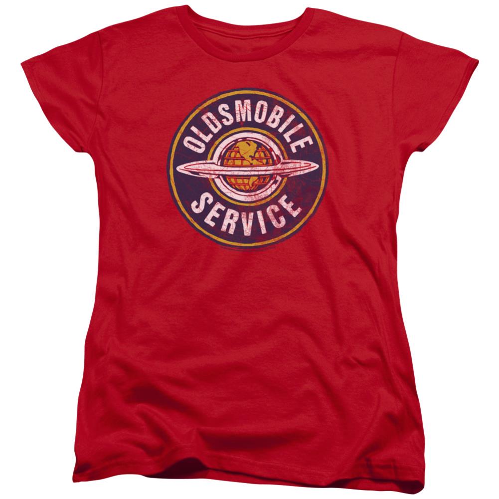 Oldsmobile Vintage Service Women's 18/1 Cotton Short-Sleeve T-Shirt