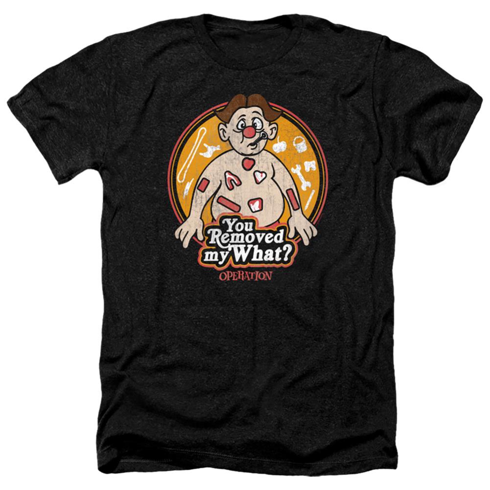 Operation You Removed My What Men's 30/1 Heather 60 40 Poly Short-Sleeve T-Shirt