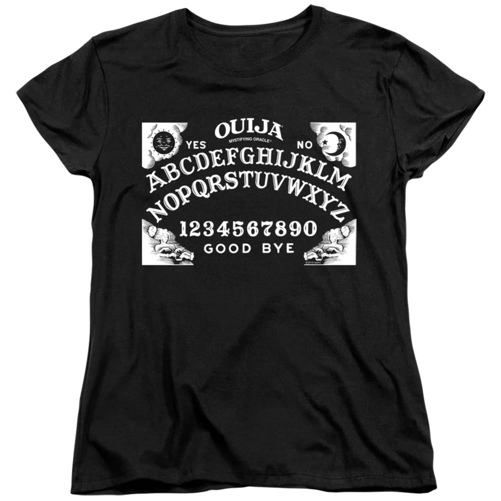 Ouija Board On Black Women's 18/1 Cotton Short-Sleeve T-Shirt