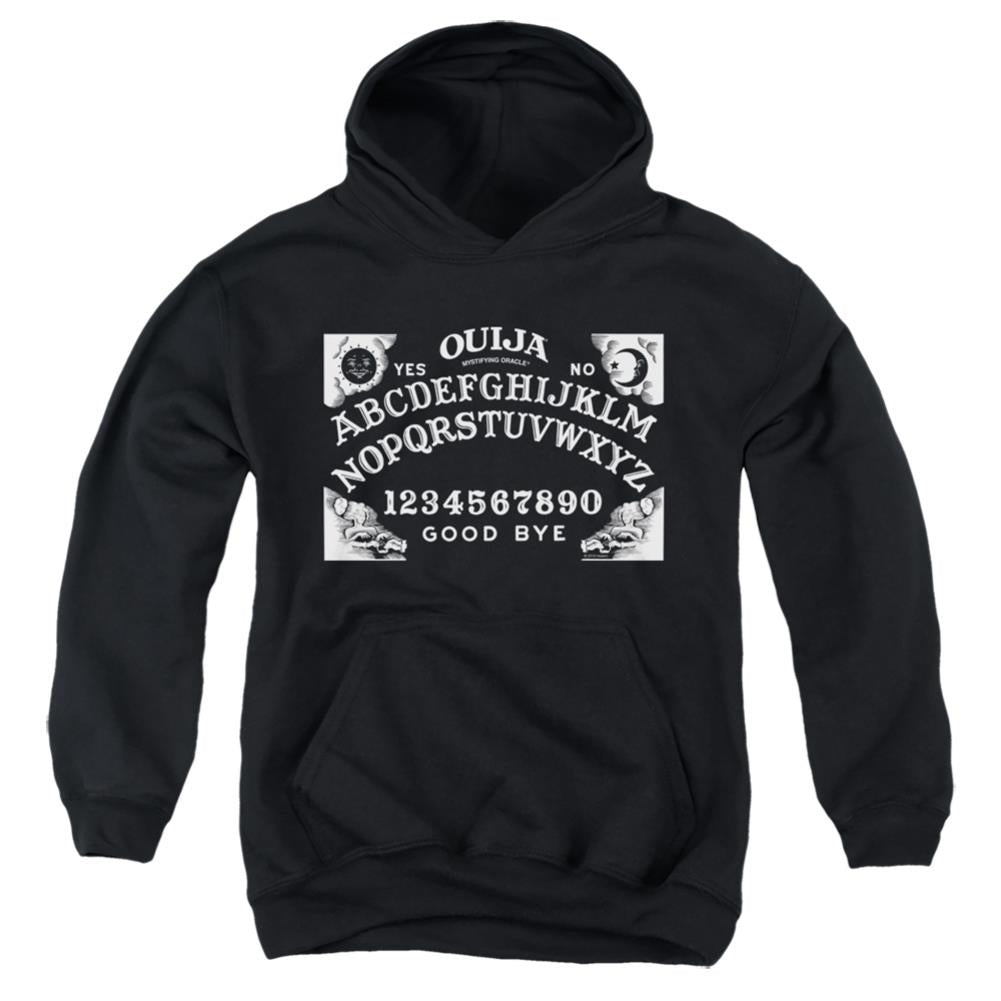 Ouija Board On Black Youth Cotton Poly Pull-Over Hoodie