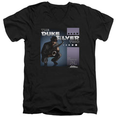 Parks And Recreation Album Cover Men's 30/1 Cotton Slim V-Neck T-Shirt