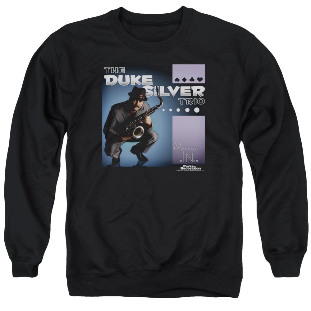 Parks And Recreation Album Cover Men's Crewneck 50 50 Poly Long-Sleeve T-Shirt
