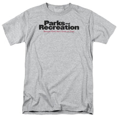 Parks And Recreation Logo Men's 18/1 Cotton Short-Sleeve T-Shirt