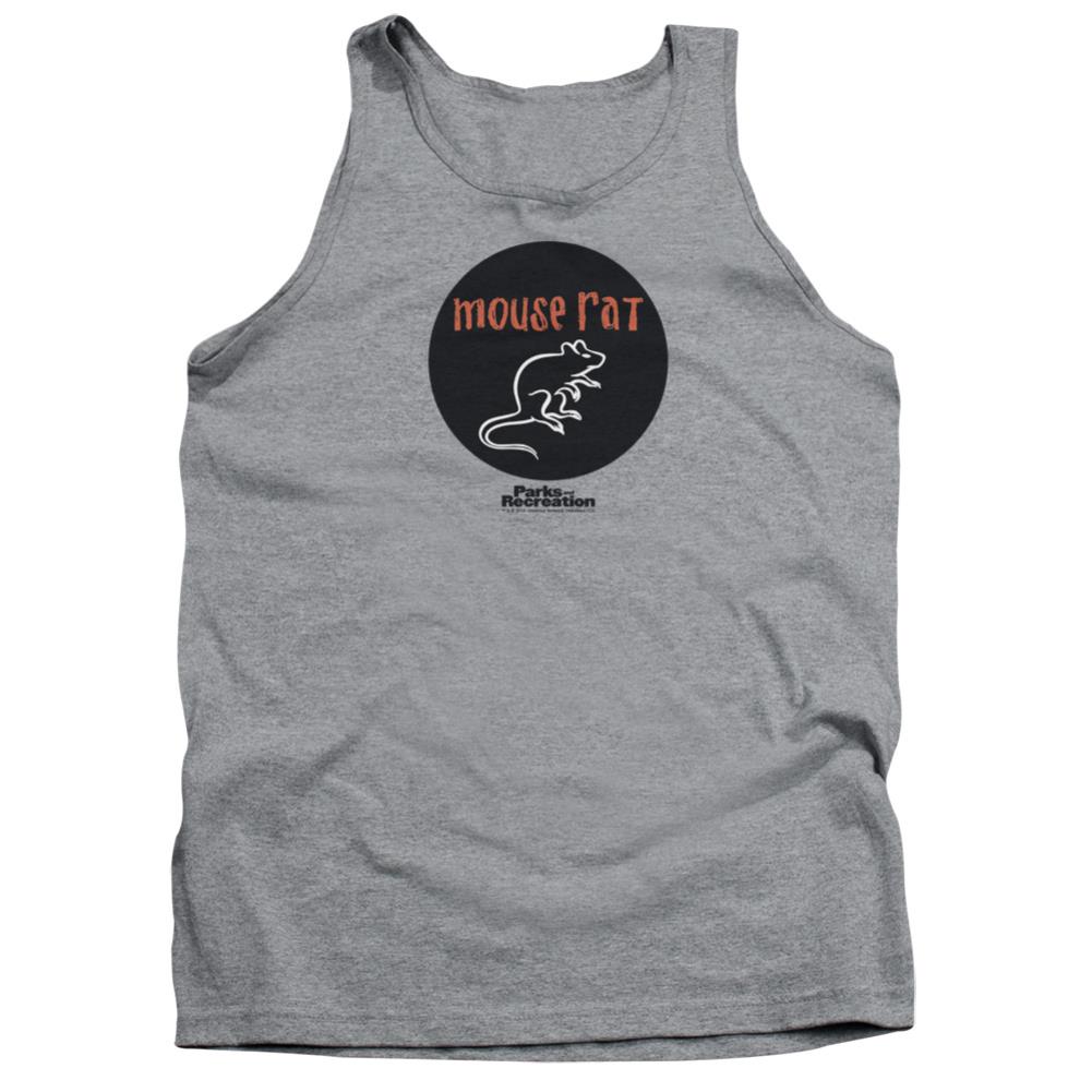 Parks And Recreation Mouse Rat Circle Men's 18/1 Cotton Tank Top