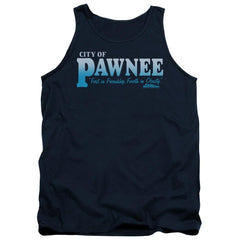 Parks And Recreation Pawnee Men's 18/1 Cotton Tank Top