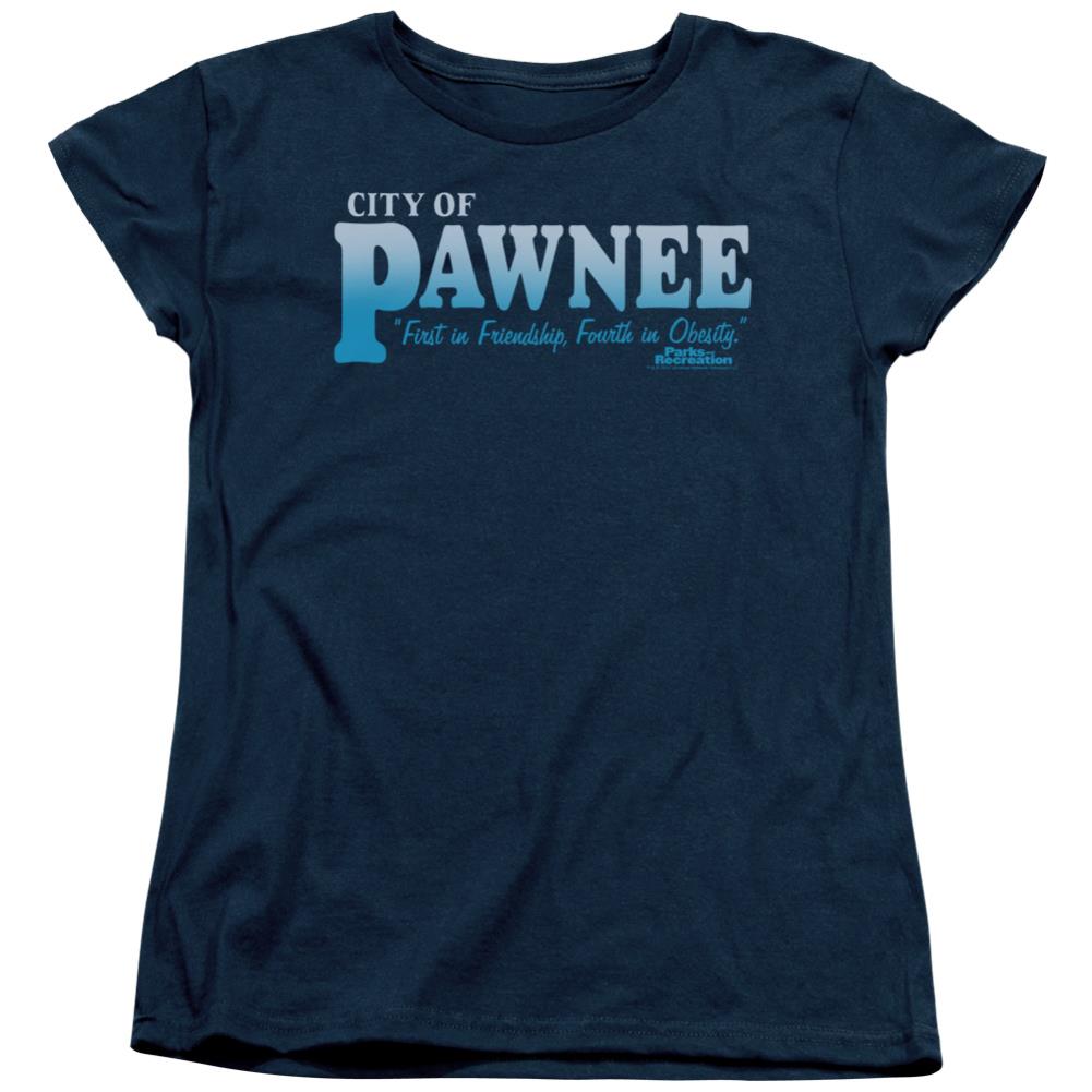 Parks And Recreation Pawnee Women's 18/1 Cotton Short-Sleeve T-Shirt