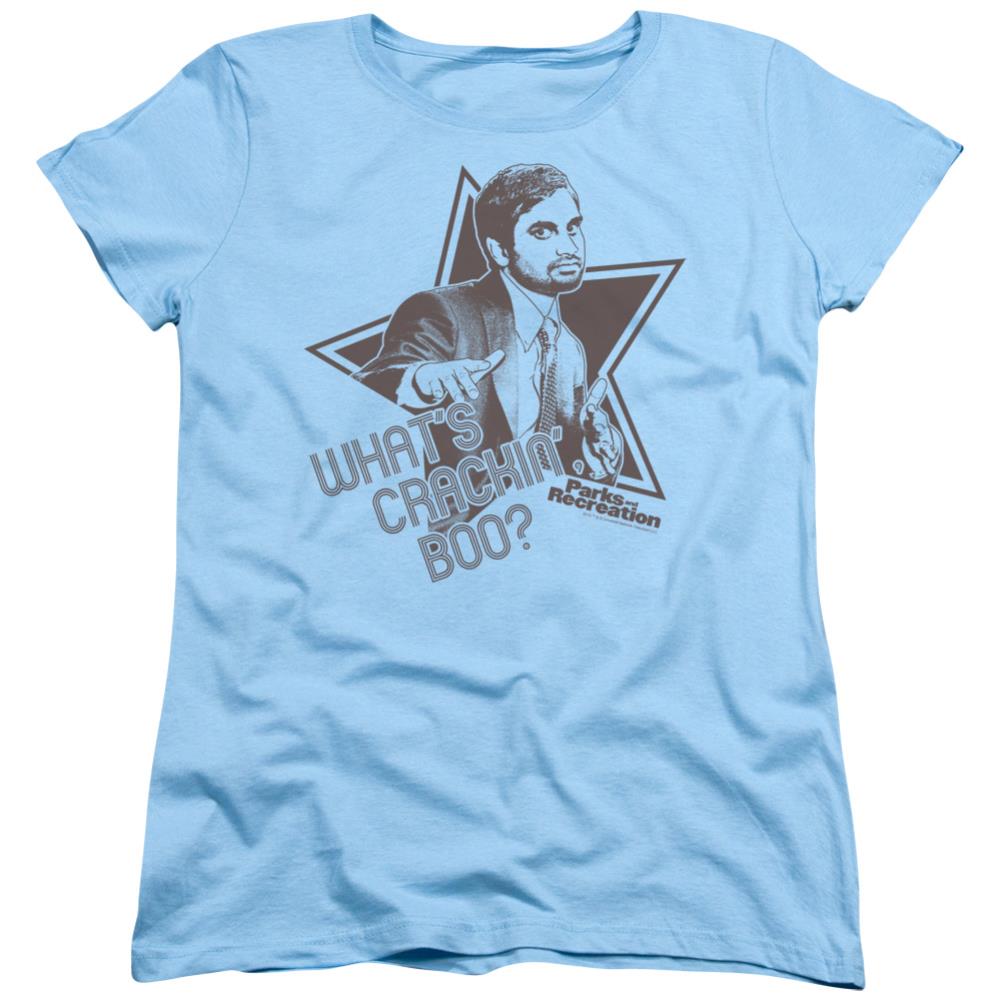 Parks And Recreation Whats Crackin Boo Women's 18/1 Cotton Short-Sleeve T-Shirt