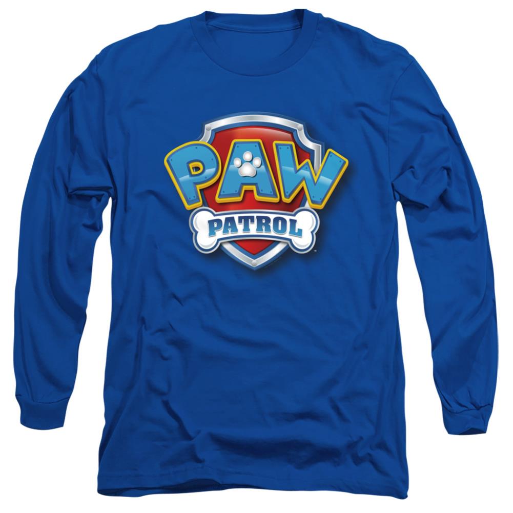 Paw Patrol 3D Logo Men's 18/1 Cotton Long-Sleeve T-Shirt