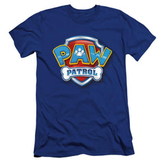 Paw Patrol 3D Logo Men's Ultra-Soft 30/1 Cotton Slim Short-Sleeve T-Shirt