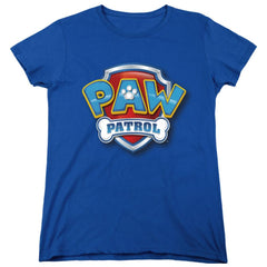 Paw Patrol 3D Logo Women's 18/1 Cotton Short-Sleeve T-Shirt