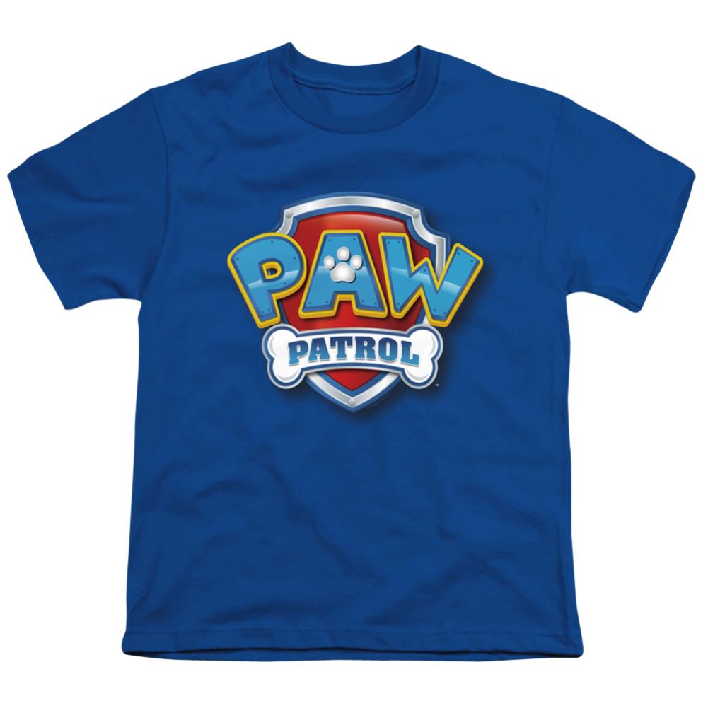 Paw Patrol 3D Logo Youth 18/1 100% Cotton Short-Sleeve T-Shirt