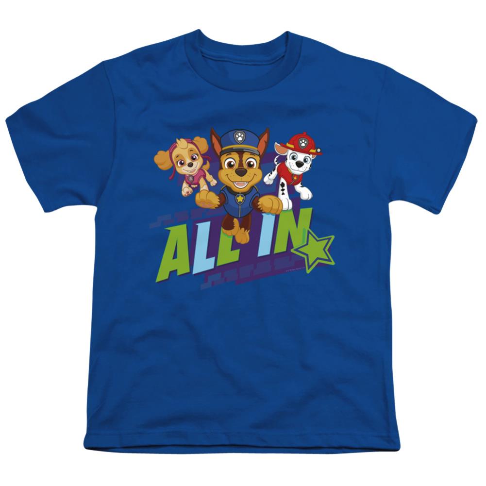 Paw Patrol All In Youth 18/1 100% Cotton Short-Sleeve T-Shirt