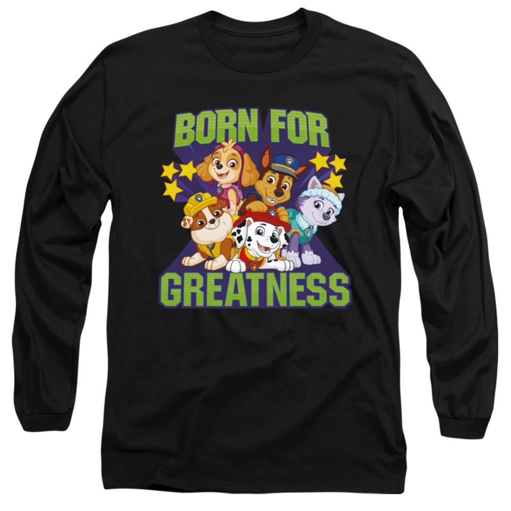 Paw Patrol Born For Greatness Men's 18/1 Cotton Long-Sleeve T-Shirt