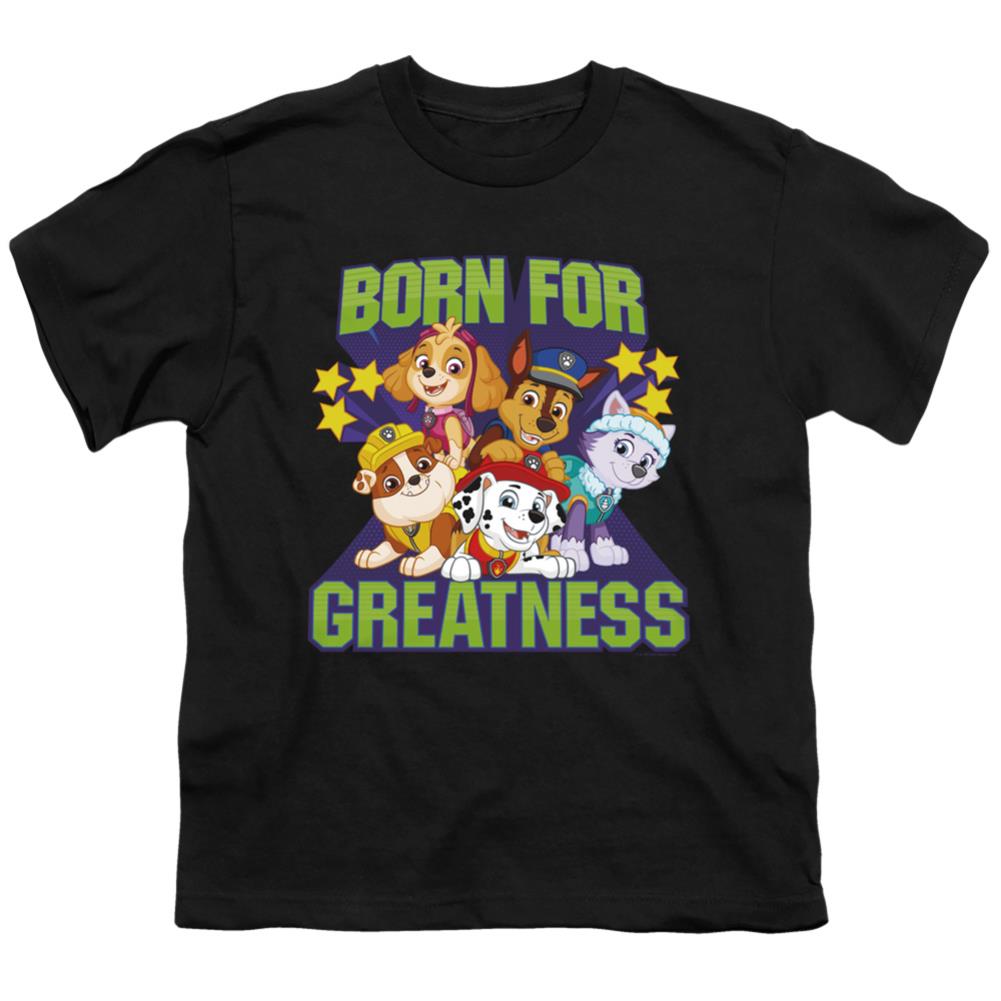 Paw Patrol Born For Greatness Youth 18/1 100% Cotton Short-Sleeve T-Shirt