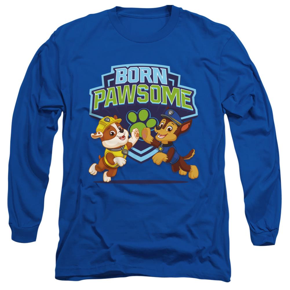 Paw Patrol Born Pawsome Men's 18/1 Cotton Long-Sleeve T-Shirt
