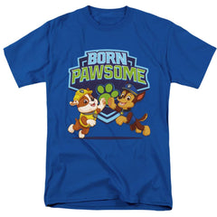 Paw Patrol Born Pawsome Men's 18/1 Cotton Short-Sleeve T-Shirt