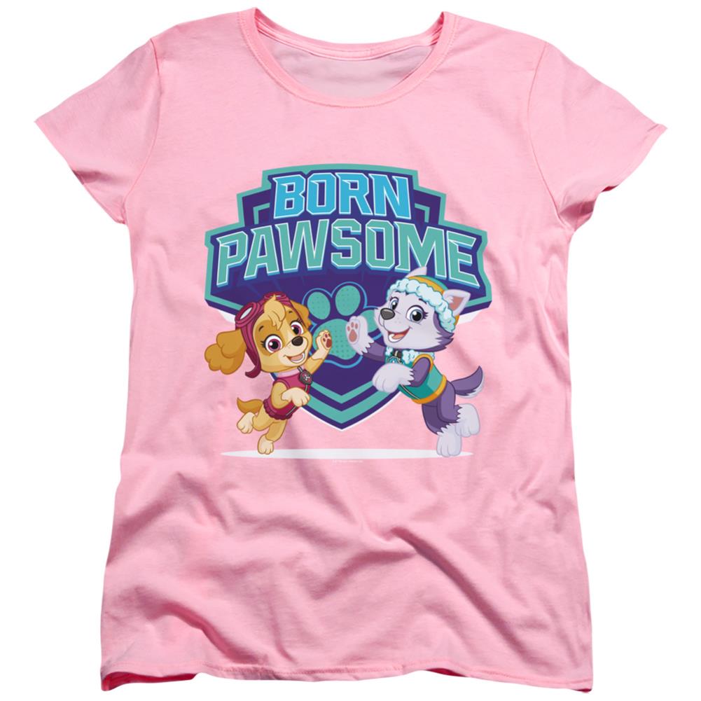 Paw Patrol Born Pawsome Skye & Everest Women's 18/1 Cotton Short-Sleeve T-Shirt