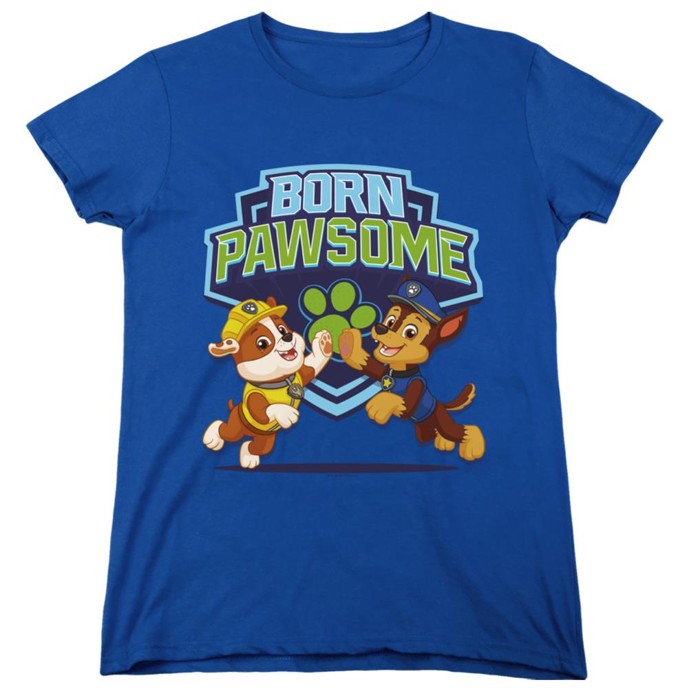 Paw Patrol Born Pawsome Women's 18/1 Cotton Short-Sleeve T-Shirt