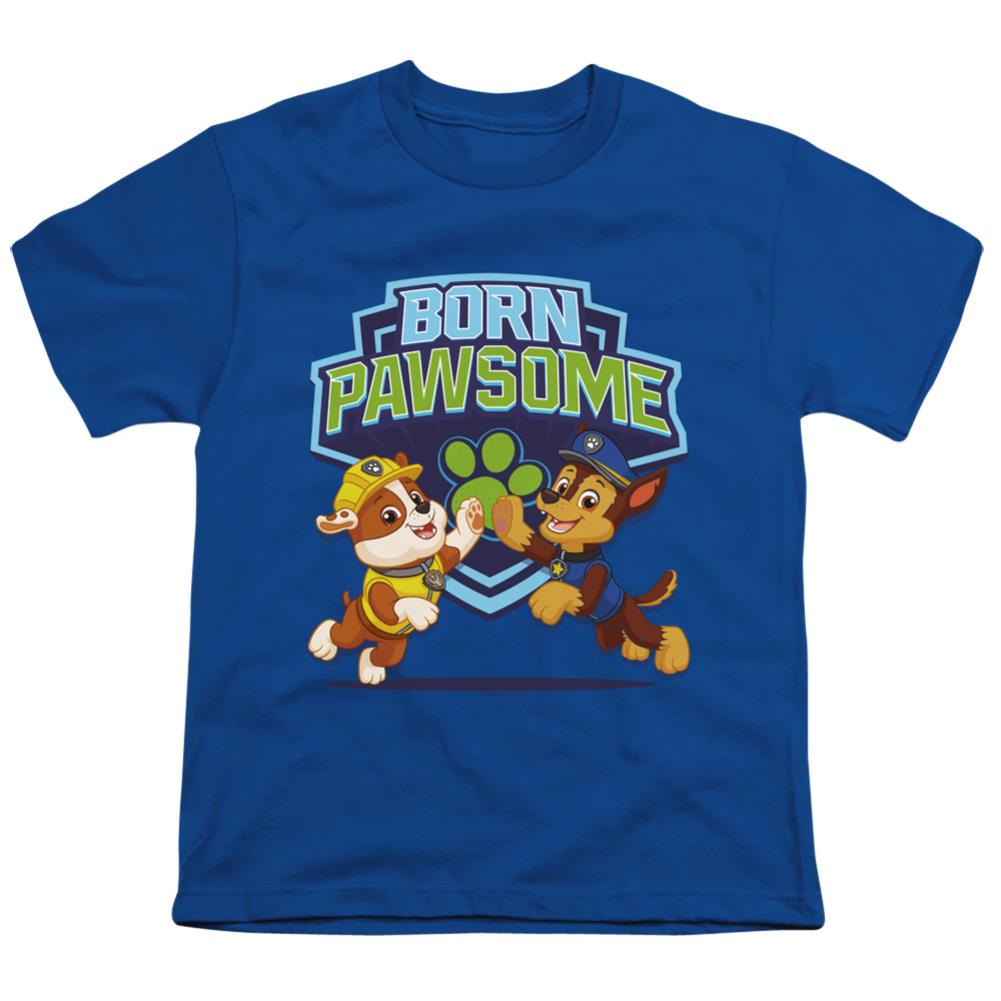 Paw Patrol Born Pawsome Youth 18/1 100% Cotton Short-Sleeve T-Shirt