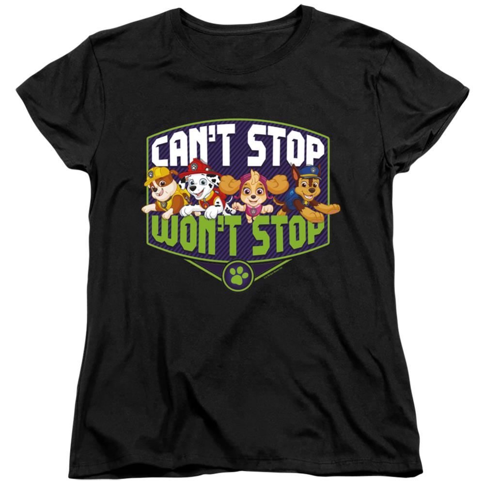 Paw Patrol Can't Stop Won't Stop Women's 18/1 Cotton Short-Sleeve T-Shirt