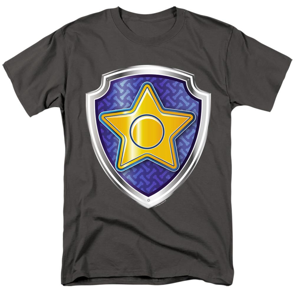 Paw Patrol Chase Badge Men's 18/1 Cotton Short-Sleeve T-Shirt