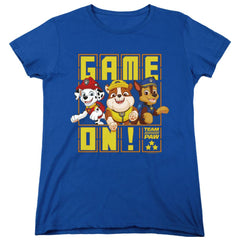 Paw Patrol Game On  Team Paw Women's 18/1 Cotton Short-Sleeve T-Shirt