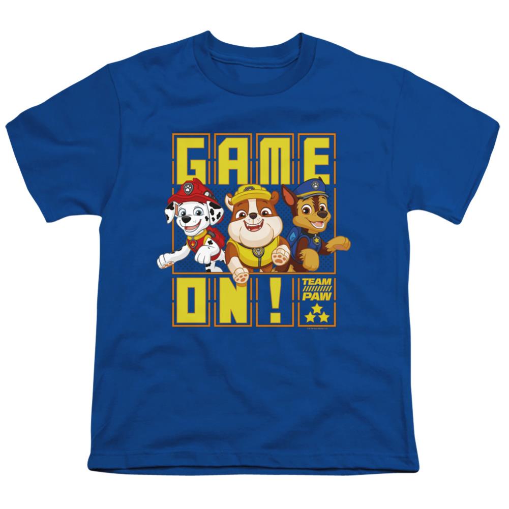 Paw Patrol Game On  Team Paw Youth 18/1 100% Cotton Short-Sleeve T-Shirt