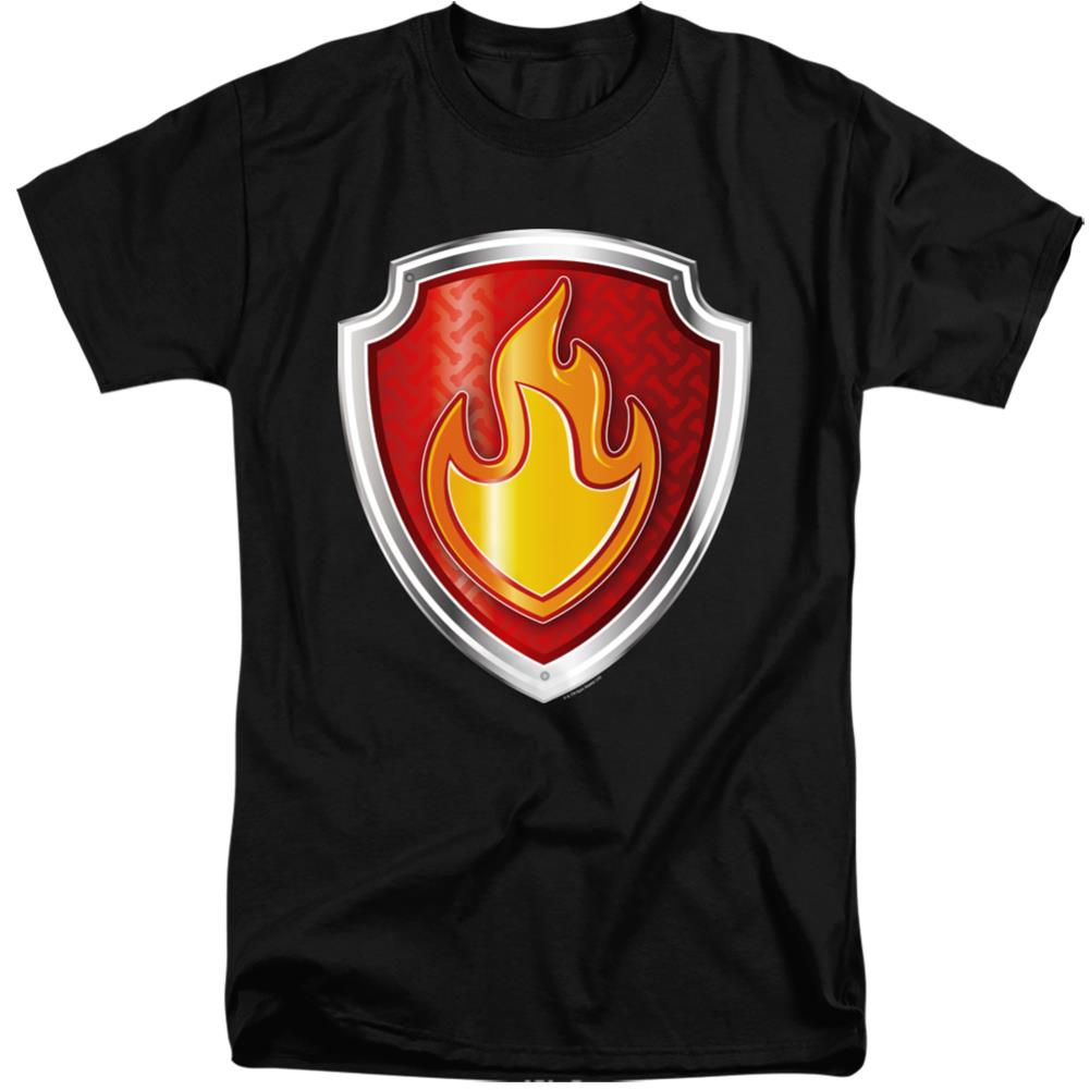 Paw Patrol Marshall Badge Men's 18/1 Tall Cotton Short-Sleeve T-Shirt