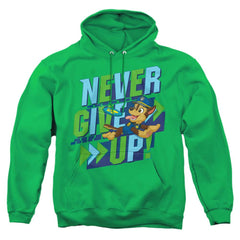 Paw Patrol Never Give Up Men's Pull-Over 75 25 Poly Hoodie