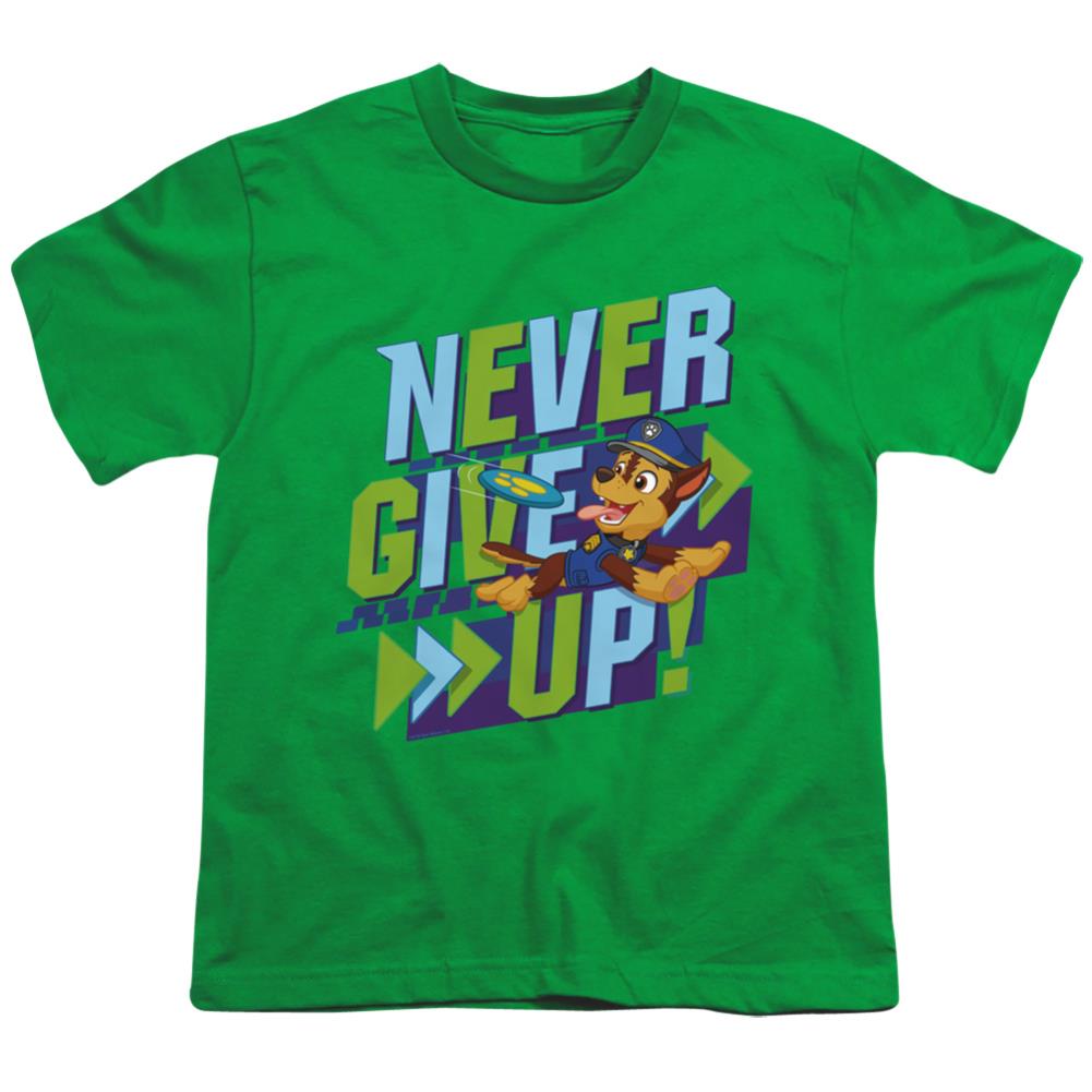 Paw Patrol Never Give Up Youth 18/1 100% Cotton Short-Sleeve T-Shirt