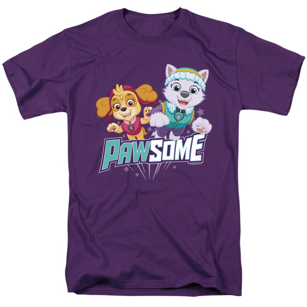 Paw Patrol Pawsome Skye & Everest Men's 18/1 Cotton Short-Sleeve T-Shirt