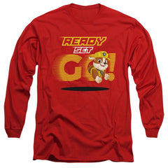Paw Patrol Ready Set Go! Rubble Men's 18/1 Cotton Long-Sleeve T-Shirt