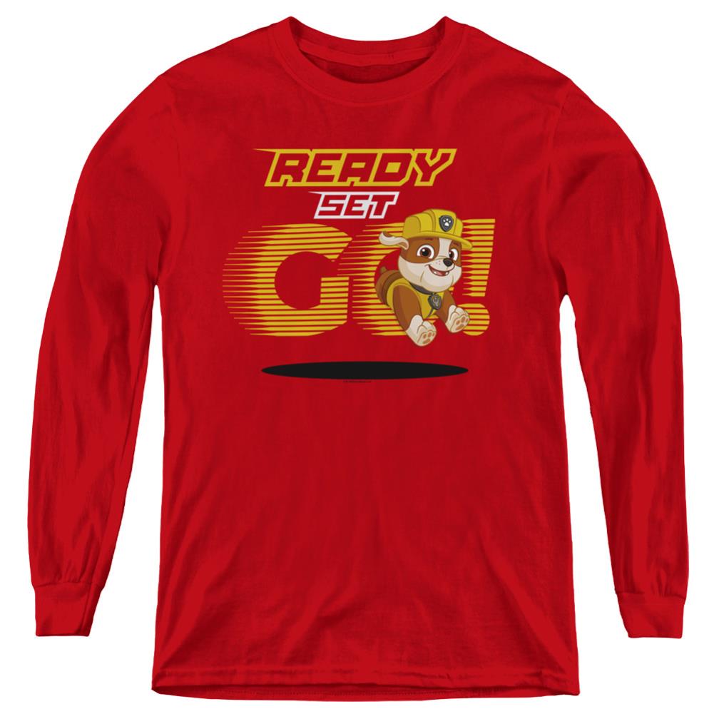 Paw Patrol Ready Set Go! Rubble Youth Long-Sleeve T-Shirt