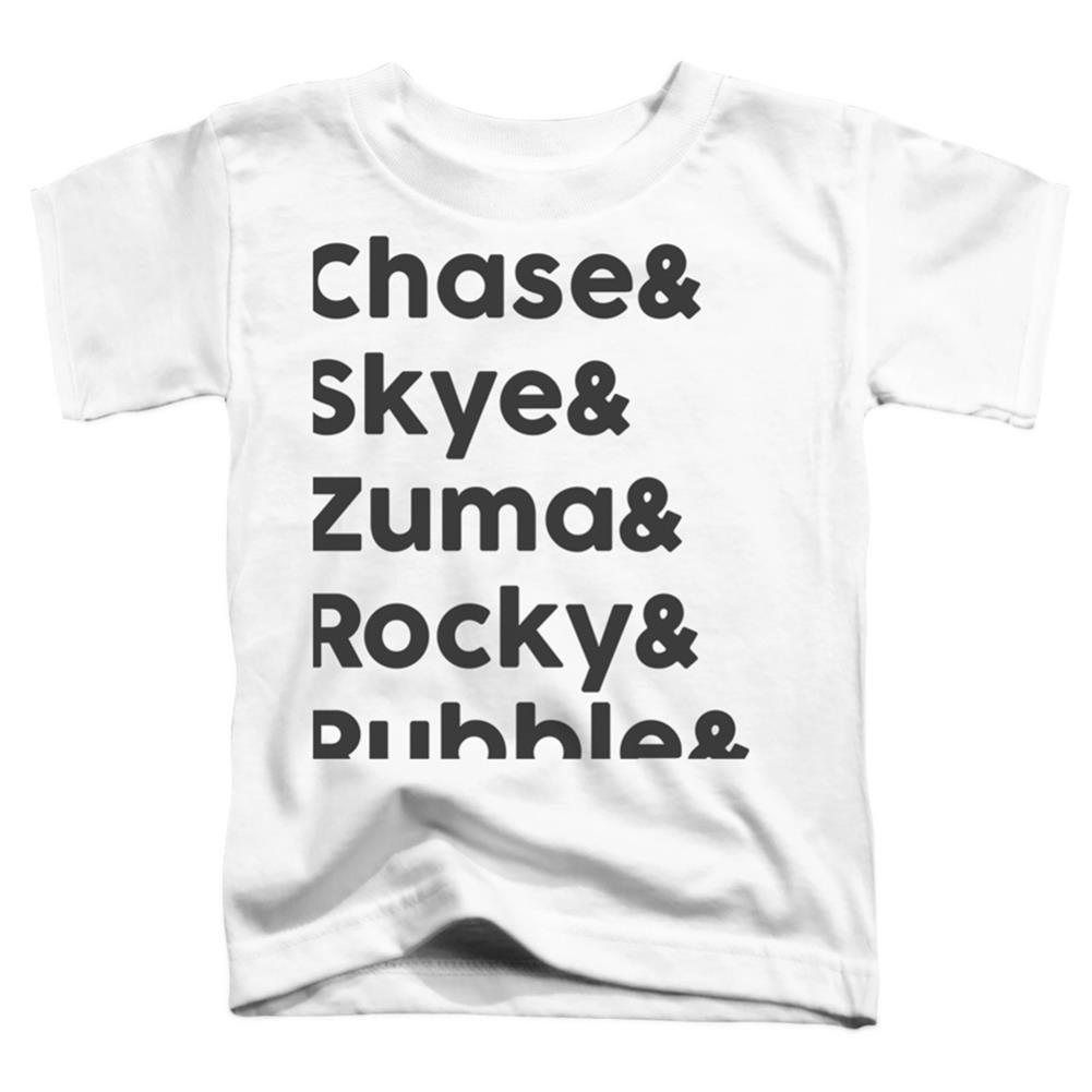 Paw Patrol Roll Call Toddler 18/1 Cotton Short-Sleeve T-Shirt