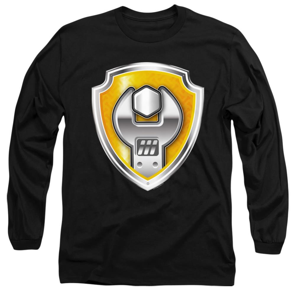 Paw Patrol Rubble Badge Men's 18/1 Cotton Long-Sleeve T-Shirt