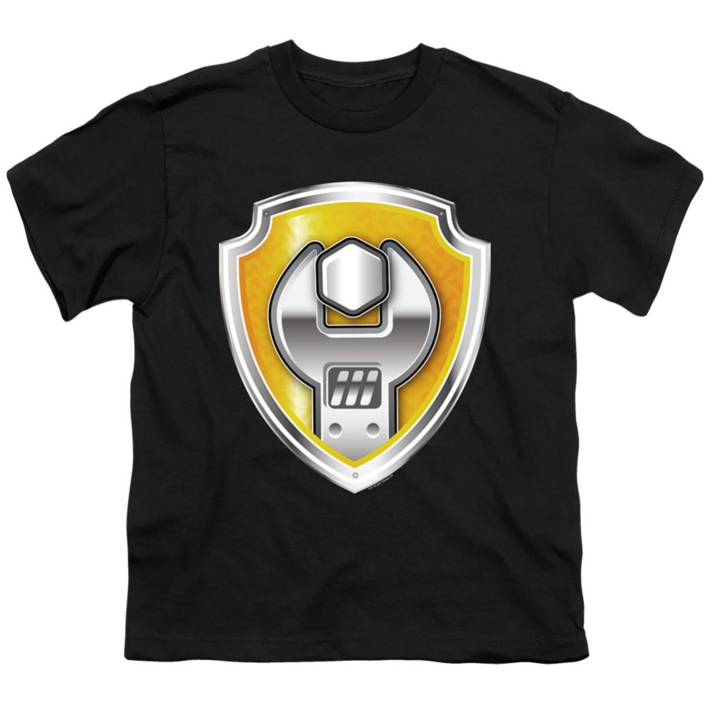 Paw Patrol Rubble Badge Youth 18/1 100% Cotton Short-Sleeve T-Shirt