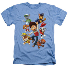 Paw Patrol Ryder's Pups Men's 30/1 Heather 60 40 Poly Short-Sleeve T-Shirt